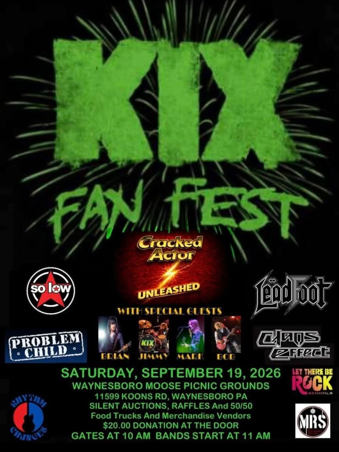 Kix fan fest flyer